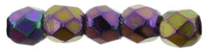 2MM Iris Purple Czech Glass Fire Polished Beads