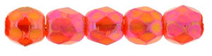 2MM Luster Iris Hyacinth Czech Glass Fire Polished Beads