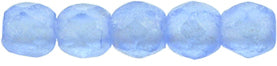 2MM Flash-Pearl Sapphire Czech Glass Fire Polished Beads