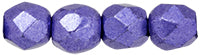 3MM Saturated Metallic Ultra Violet Czech Glass Fire Polished Beads