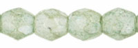 3MM Luster Stone Green Czech Glass Fire Polished Beads