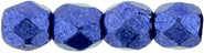 3MM Saturated Metallic Lapis Blue Czech Glass Fire Polished Beads