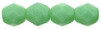 4MM Green Turquoise Czech Glass Fire Polished Beads