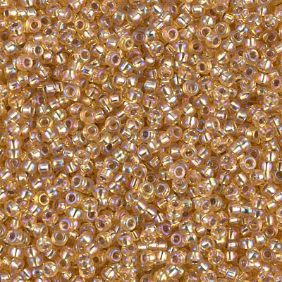 Silver-Lined Gold AB Miyuki Seed Beads 11/0