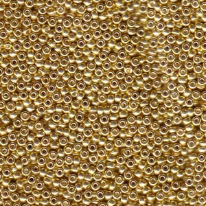 Galvanized Gold Miyuki Seed Beads 6/0