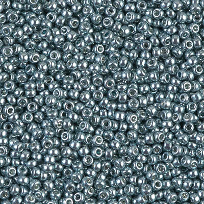 Galvanized Dark Blue/Gray Miyuki Seed Beads 11/0