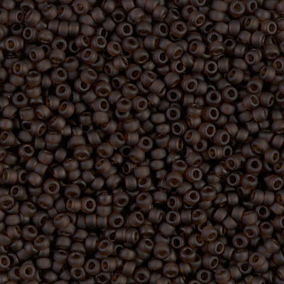Matte Transparent Brown Miyuki Seed Beads 11/0