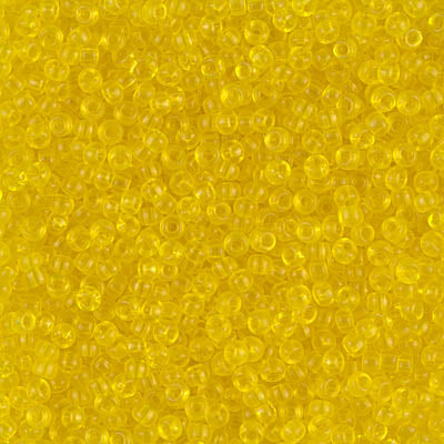 Transparent Yellow Miyuki Seed Beads 11/0