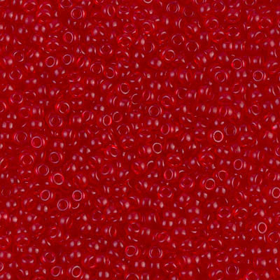 Semi Matte Red Miyuki Seed Beads 11/0
