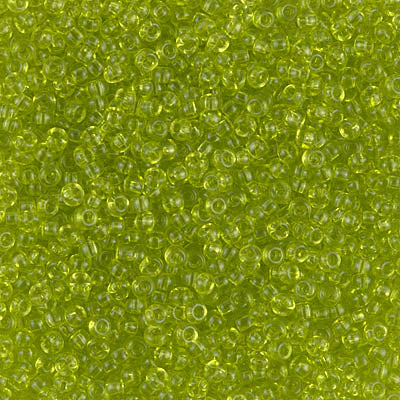 Transparent Chartreuse Miyuki Seed Beads 11/0