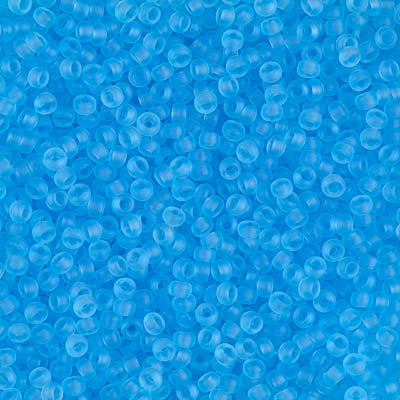 Matte Transparent Light Blue Miyuki Seed Beads 11/0