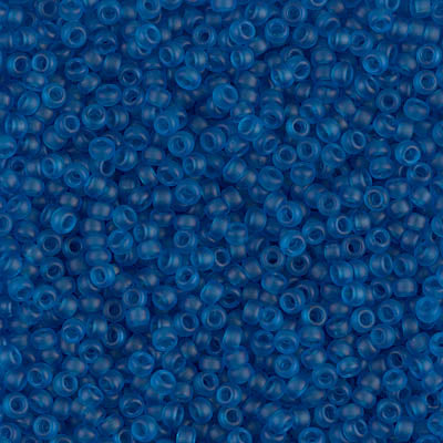 Matte Transparent Aqua Miyuki Seed Beads 11/0