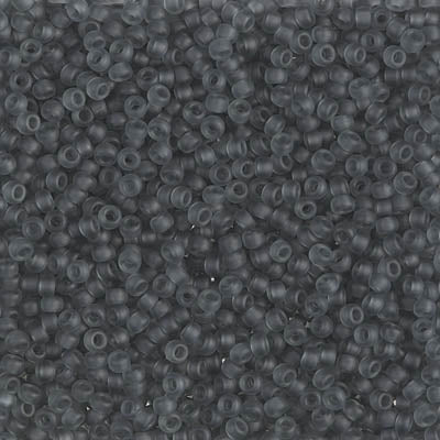Matte Transparent Grey Miyuki Seed Beads 11/0