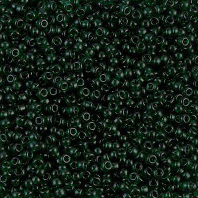 Transparent Emerald Miyuki Seed Beads 11/0