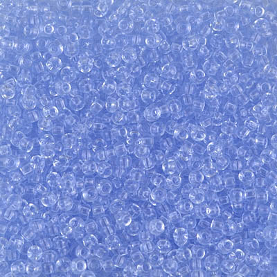 Transparent Light Cornflower Blue Miyuki Seed Beads 11/0