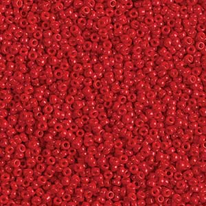 Opaque Red Miyuki Seed Beads 11/0