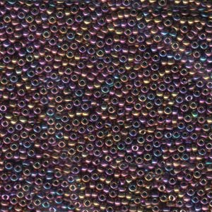 Metallic Purple Gold Iris Miyuki Seed Beads 11/0