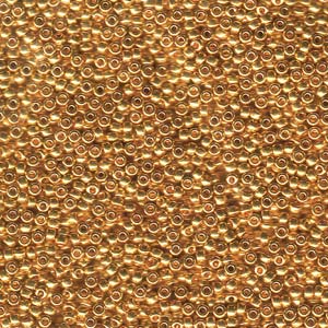 24Kt Gold Plated Miyuki Seed Beads 11/0