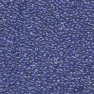 Blue/Lined Crystal Luster Miyuki Seed Beads 11/0