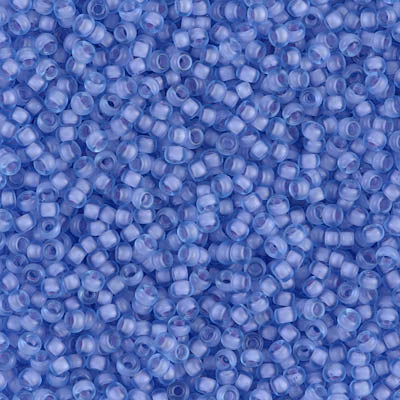 Semi Matte Blue/Lined Cornflower Miyuki Seed Beads 11/0