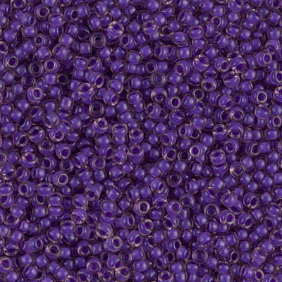 Semi Matte Violet/Lined Light Amethyst Miyuki Seed Beads 11/0