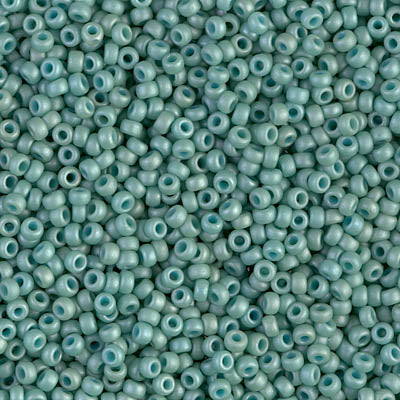Fancy Frosted Pale Seafoam Green Miyuki Seed Beads 11/0