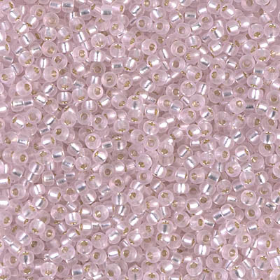 Silver Lined Pink Miyuki Seed Beads 11/0
