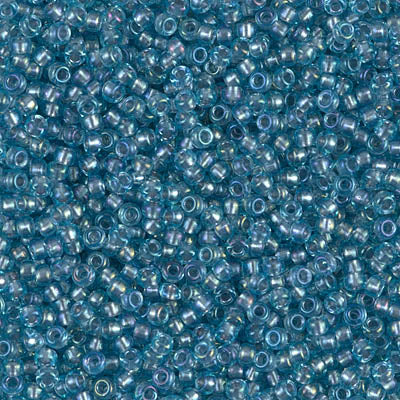 Transparent Sea Blue AB Miyuki Seed Beads 11/0