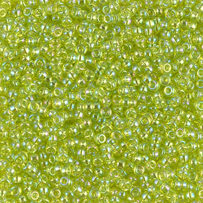 Transparent Chartreuse AB Miyuki Seed Beads 11/0