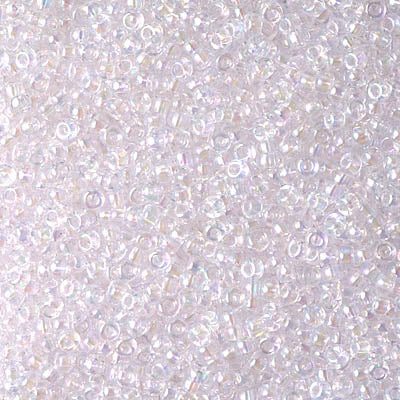 Transparent Pale Pink AB Miyuki Seed Beads 11/0