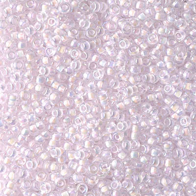 Pink Lined Crystal AB Miyuki Seed Beads 11/0