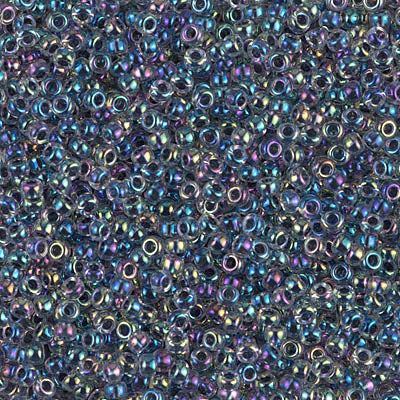 Variegated Blue-Lined Crystal AB Miyuki Seed Beads 11/0