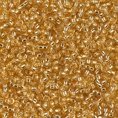 Silver-Lined Gold Miyuki Seed Beads 11/0