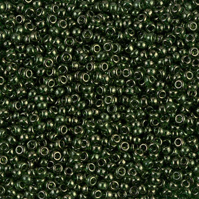 Olive Green Gold Luster Miyuki Seed Beads 11/0
