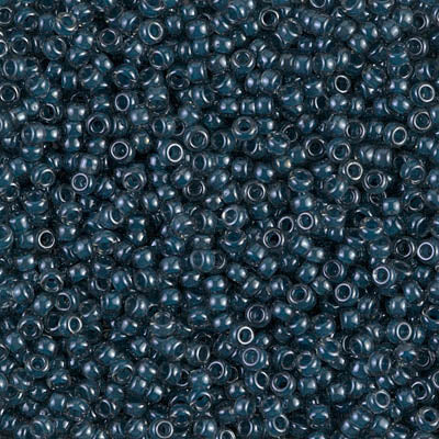 Transparent Steel-Blue Luster Miyuki Seed Beads 11/0