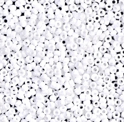 Opaque White Miyuki Seed Beads 11/0