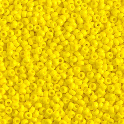 Opaque Yellow Miyuki Seed Beads 11/0