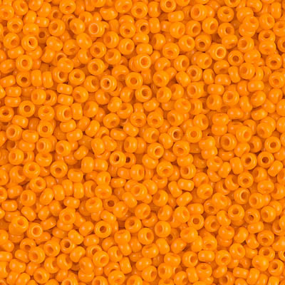 Opaque Light Orange Miyuki Seed Beads 11/0