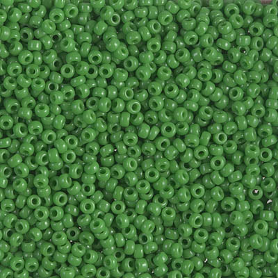 Opaque Jade Green Miyuki Seed Beads 11/0