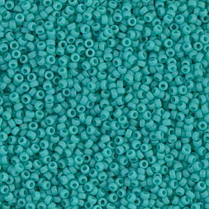 Matte Opaque Turquoise Miyuki Seed Beads 11/0