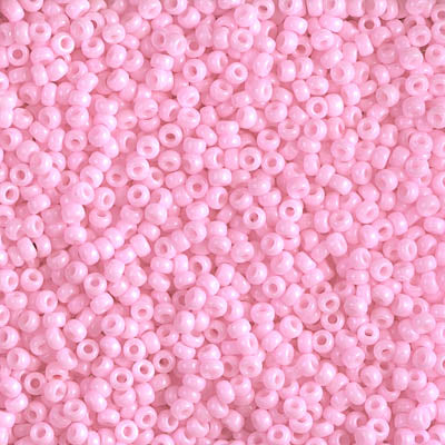Opaque Pink Miyuki Seed Beads 11/0