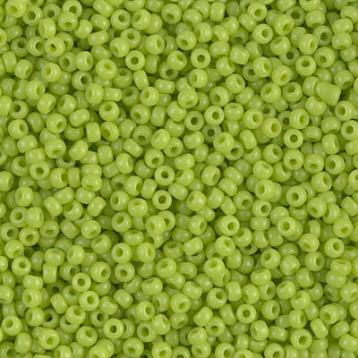 Opaque Chartreuse Miyuki Seed Beads 11/0