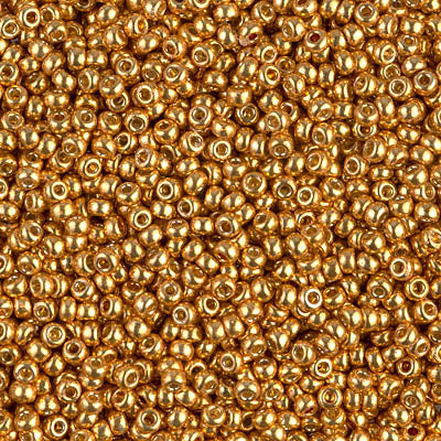 Duracoat Galvanized Yellow Gold Miyuki Seed Beads 11/0