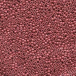 Duracoat Galvanized Matte Light Cranberry Miyuki Seed Beads 11/0