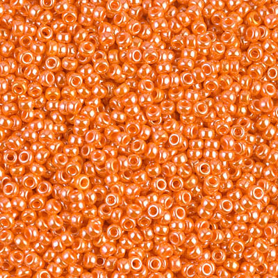 Opaque Light Orange Luster Miyuki Seed Beads 11/0
