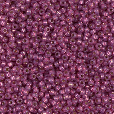 Duracoat Silver-Lined Fuchsia Miyuki Seed Beads 11/0