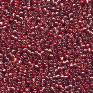Duracoat Silver-Lined Dyed Deep Rose Miyuki Seed Beads 11/0