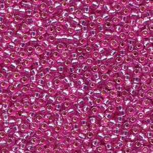 Duracoat Silver-Lined Dyed Orchid Miyuki Seed Beads 11/0