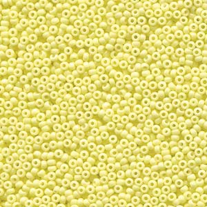 Duracoat Opaque Dyed Pale Yellow Miyuki Seed Beads 11/0