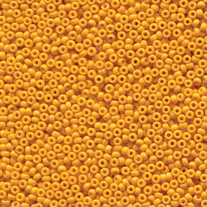 Duracoat Opaque Dyed Yellow Miyuki Seed Beads 11/0